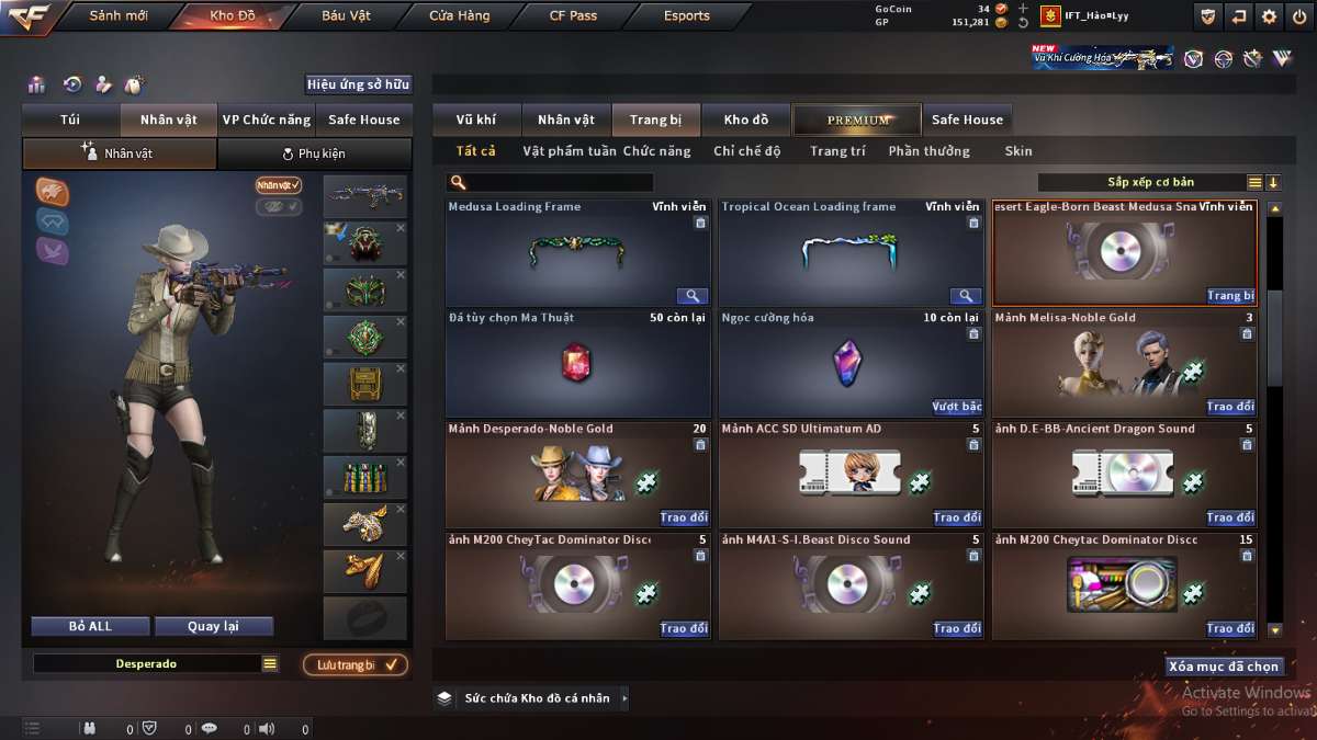 shop acc cf uy tin gia re